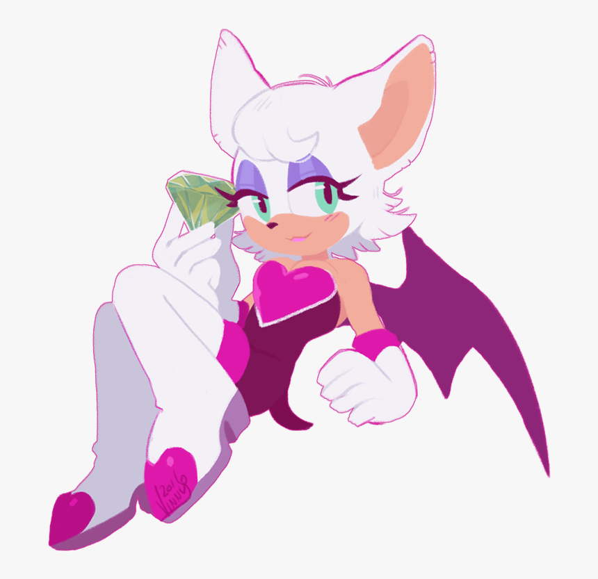 Rouge - Chibi Rouge The Bat, HD Png Download