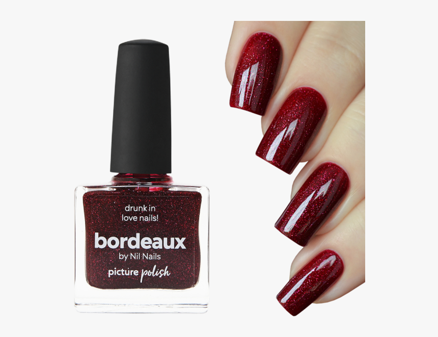Picture Polish - Bordeaux - Nail Polish Dark Green, HD Png Download