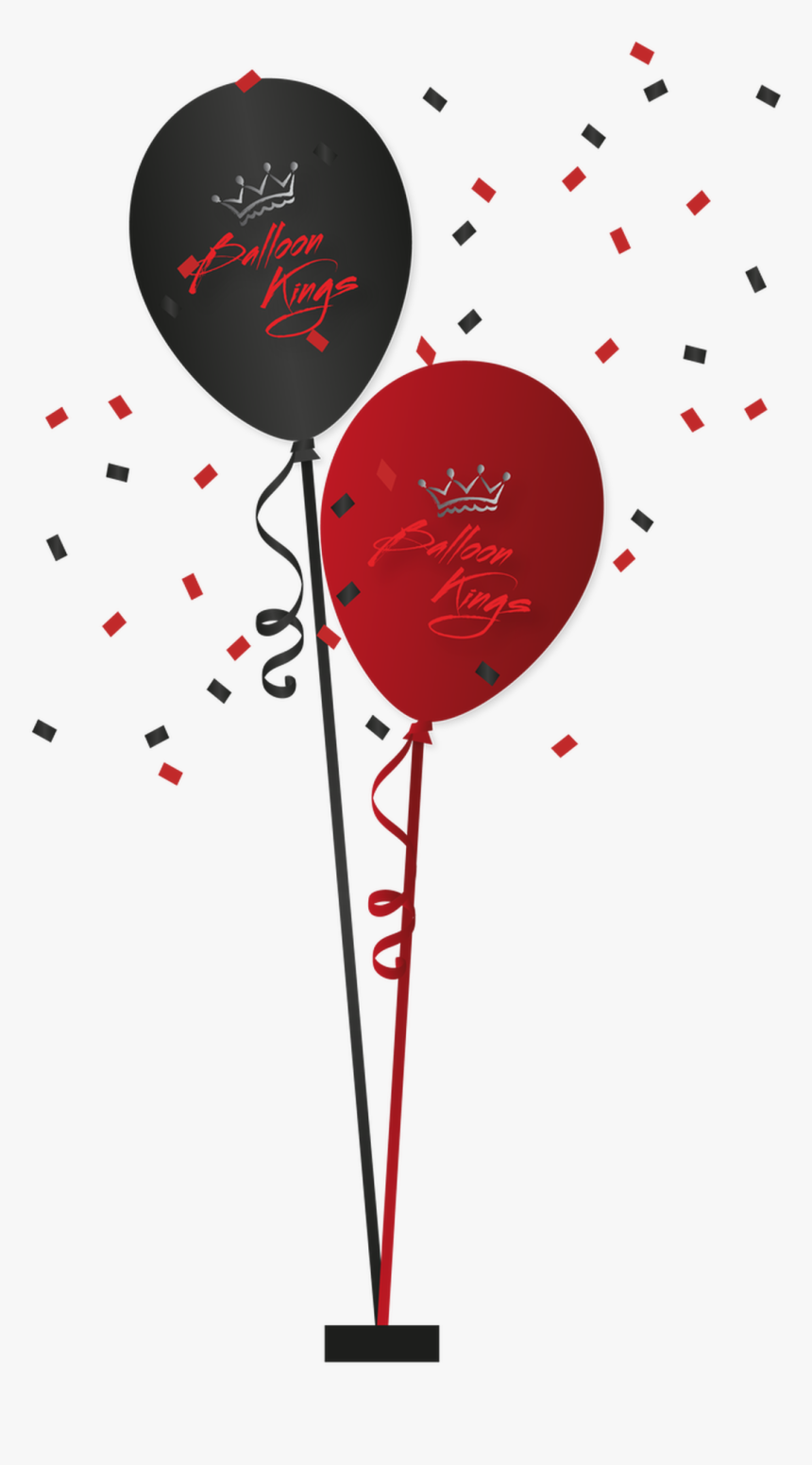 Centerpiece Of 2 Balloons - Illustration, HD Png Download