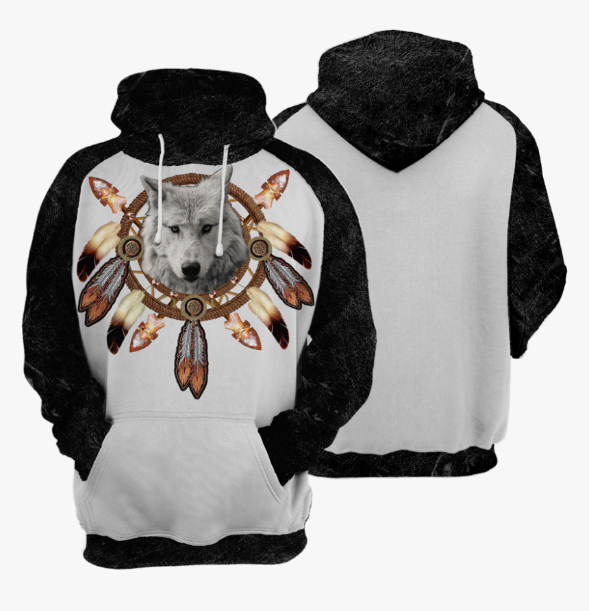 Dreamcatcher Wolf All Over Print Hoodie 
 Class - Camisa Do Naruto Sabio Dos Seis Caminhos, HD Png Download