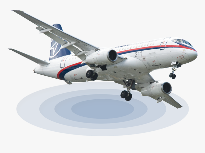 Sukhoi Superjet - Airbus A320 Family, HD Png Download