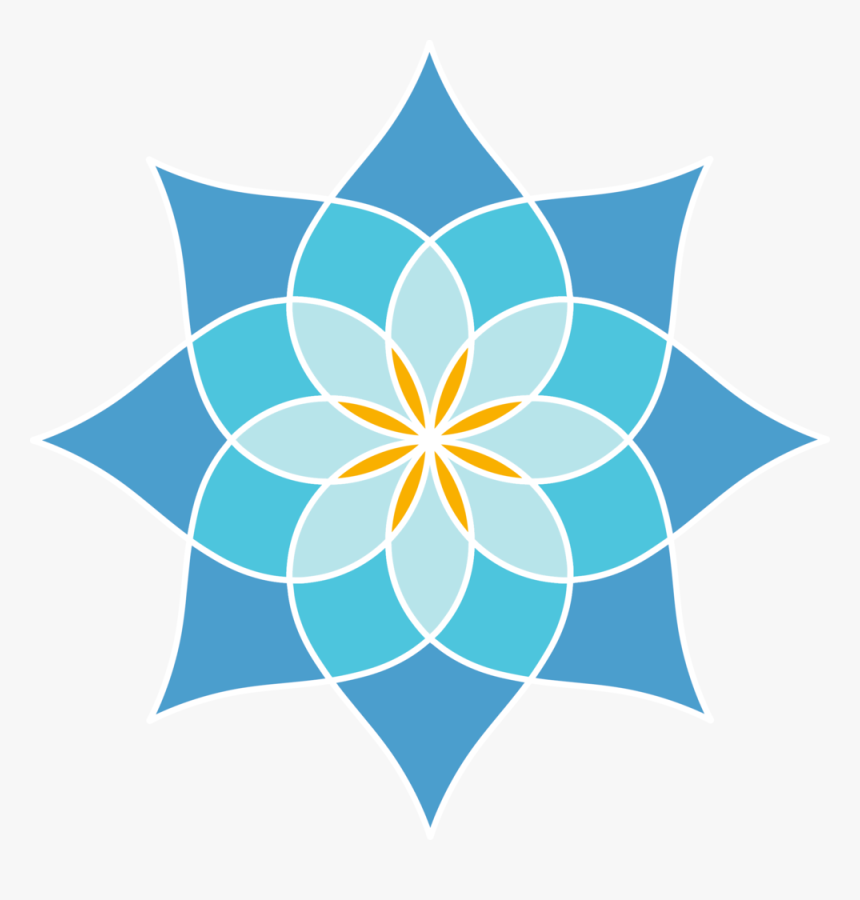 Seaview Yoga Mandalablue Yogaschedule - Transparent Blue Mandala Png, Png Download