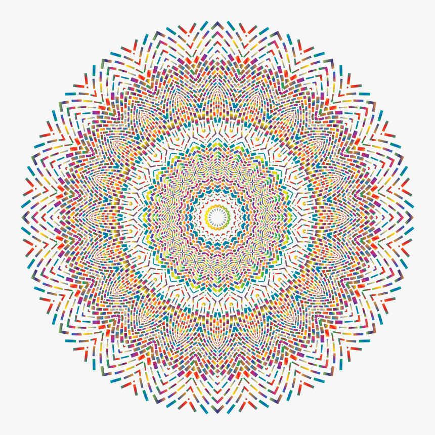 Prismatic Geometric No Medium - Transparent Background Mandala Png, Png Download