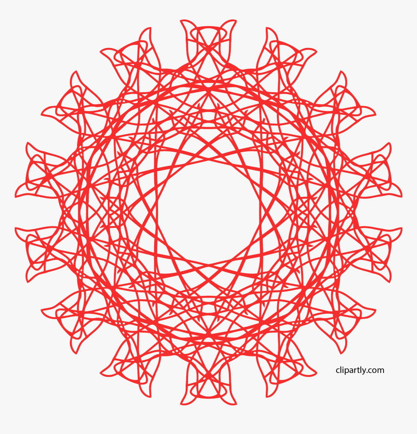 Transparent Png Mandala - Red Mandala Png, Png Download