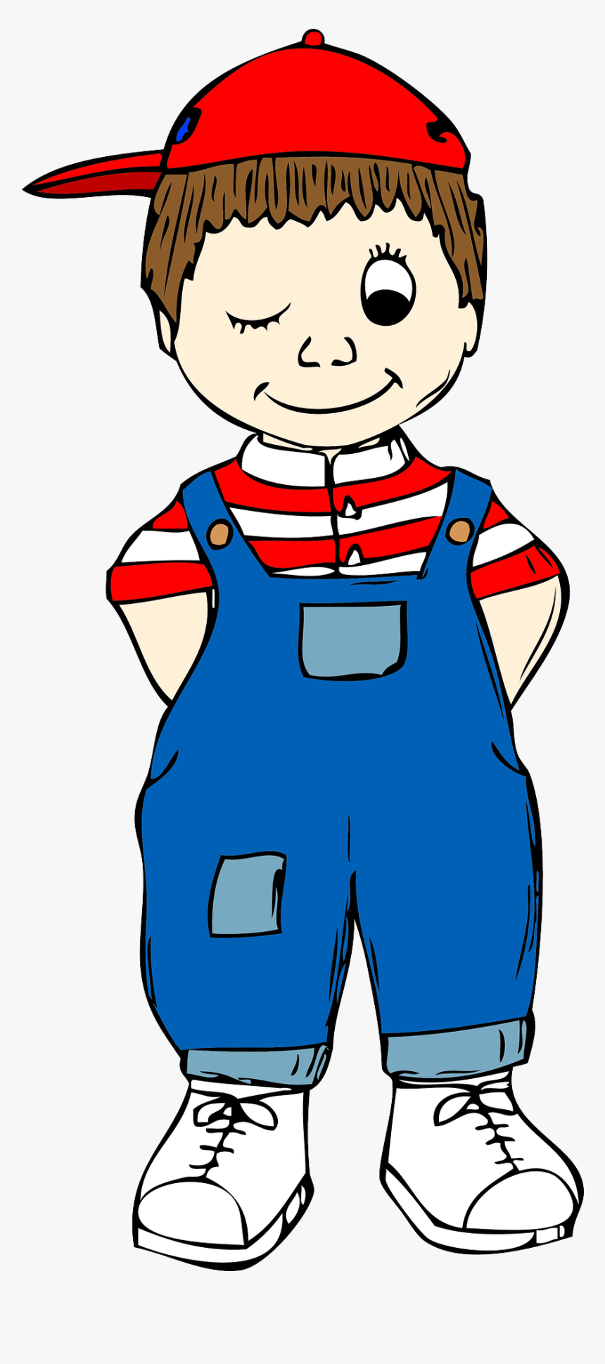 Boy Winking One Eye Shut Lad Clipart Hd Png Download Transparent Png Image Pngitem