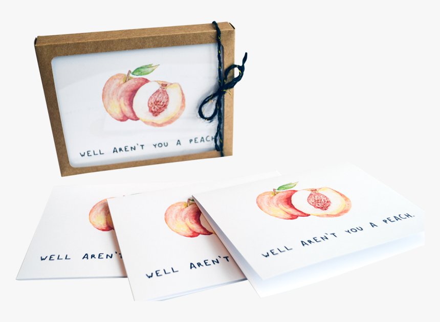 You Re A Peach Notecard Set - Pepperoni, HD Png Download