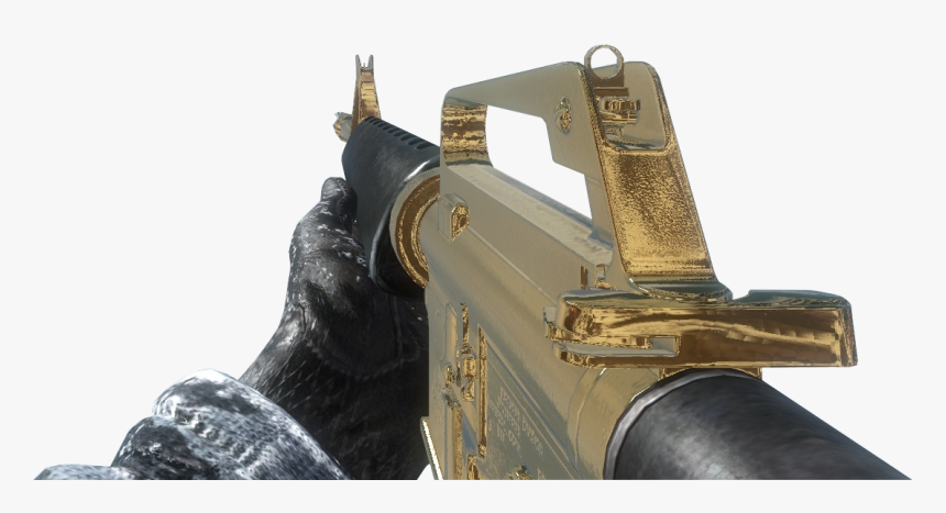 Archived - Gold M16 Black Ops, HD Png Download