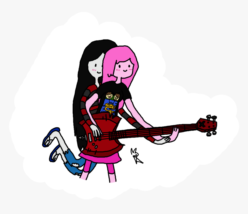 Transparent Bubble Bass Png - Marceline With Her Bass, Png Download
