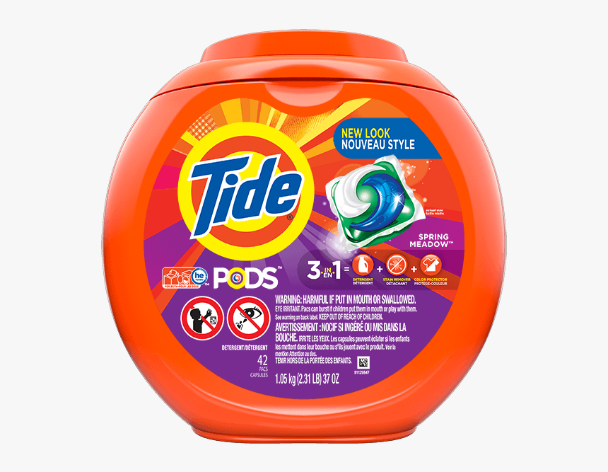 Tide Pods® Laundry Detergent Spring Meadow Scent - Tide Pods, HD Png Download
