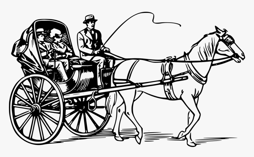 Old Fashioned Horse And Carriage, HD Png Download