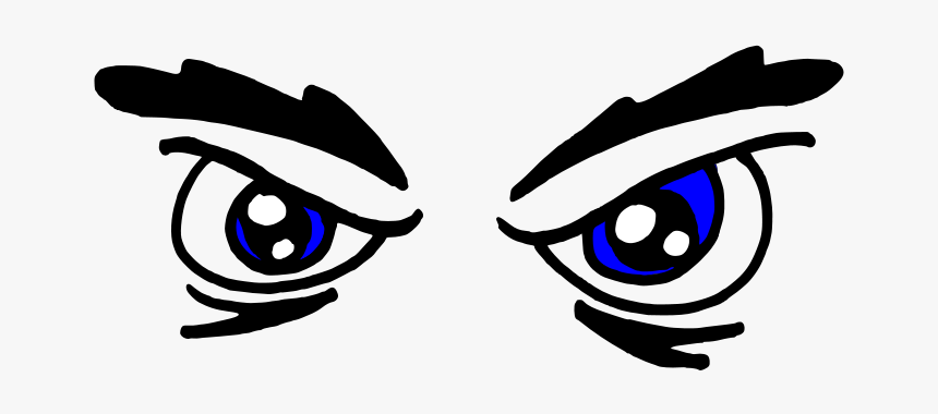 Clip Art Angry Eyes - Angry Eyes Clip Art, HD Png Download