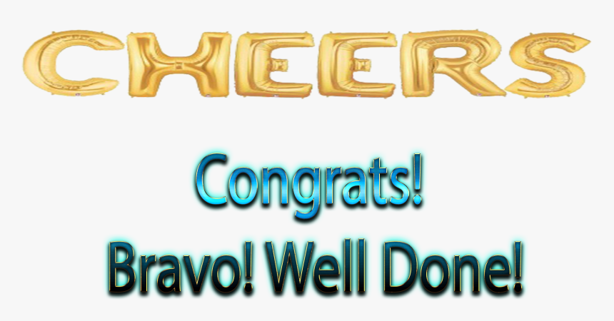 Congrats Bravo Well Done Png Free Images - Calligraphy, Transparent Png