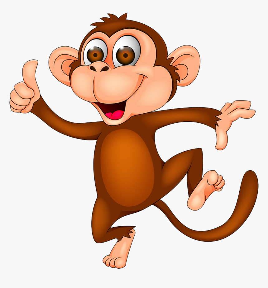 Monkey Cartoon Clip Art - Cartoon Monkey, HD Png Download