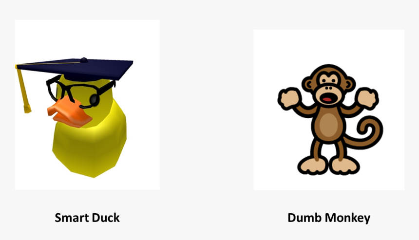 Png Transparent Library The Smart Duck And - Monkey, Png Download