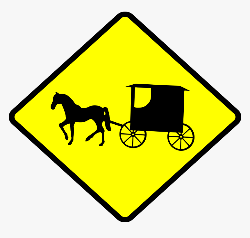 Buggy Crossing Vector Image Free Stock Photo - Amish People, HD Png Download