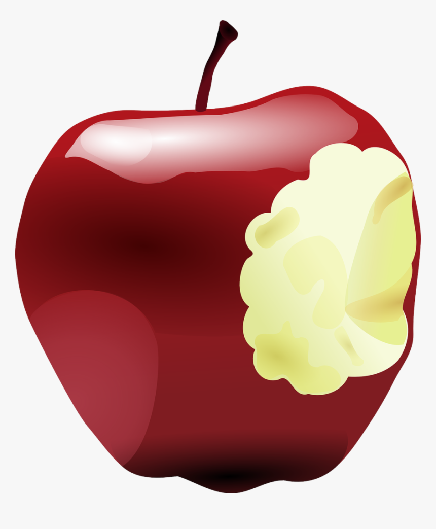 Apple-23483 - Bitten Apple Clipart, HD Png Download