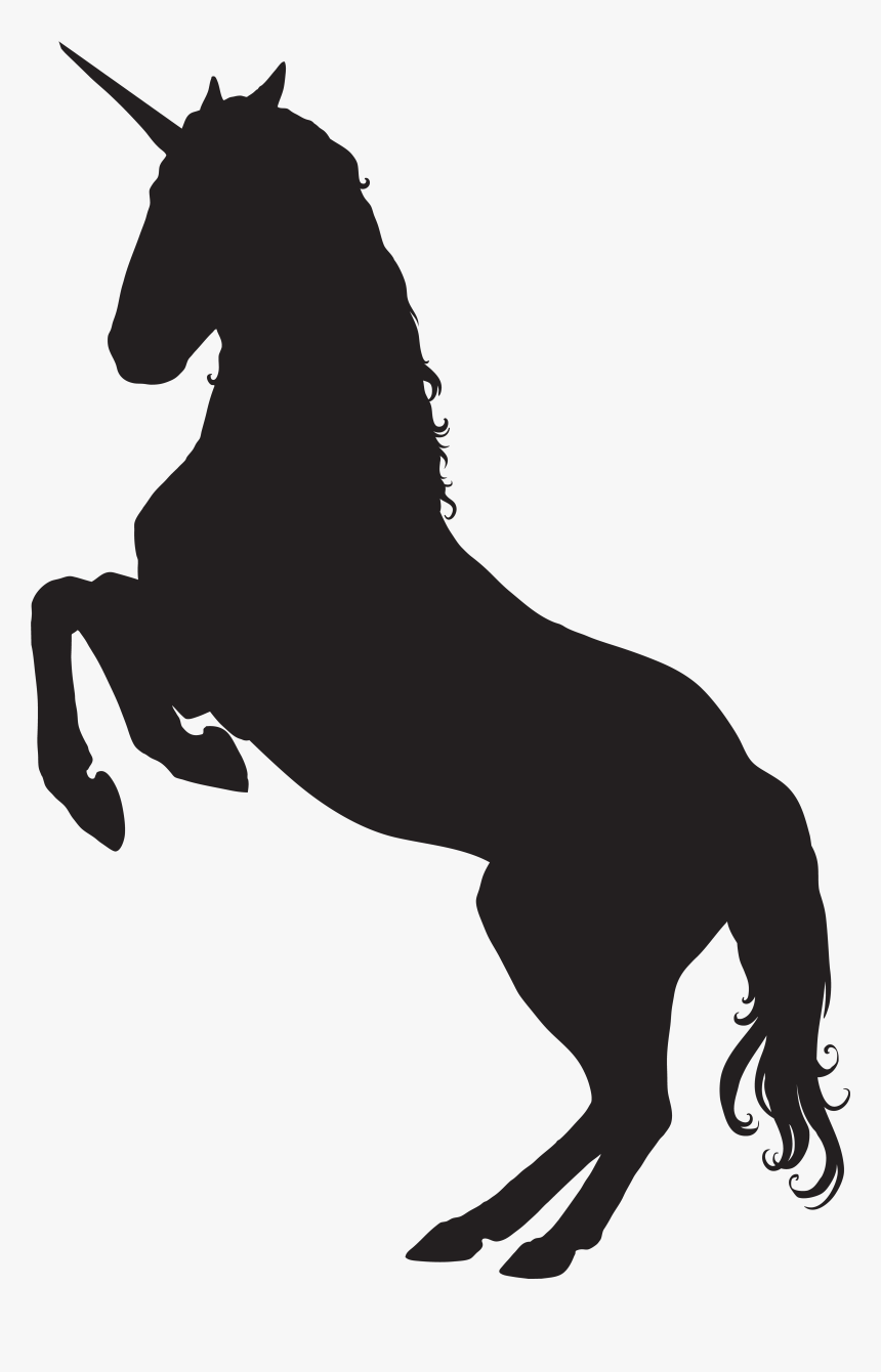 Mustang Pony Mane Stallion Dog - Unicorn Silhouette Png, Transparent Png