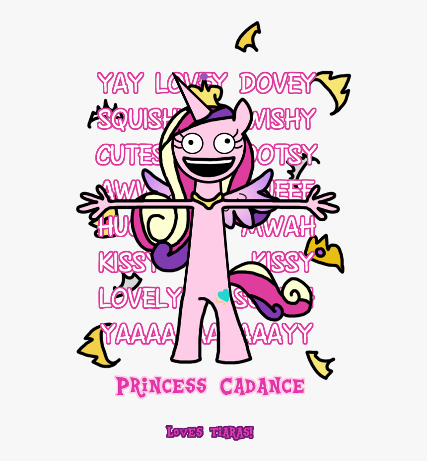 Browniecomicwriter, Cadance Loves Tiaras, Caption, - Cartoon, HD Png Download