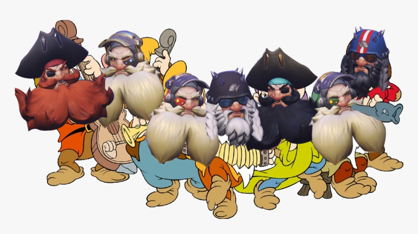 Seven Dwarfs Snow White Seven Dwarfs Mine Train Cartoon - Character Group Of 7, HD Png Download