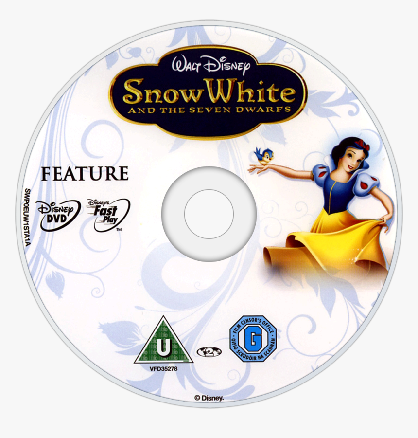 Image Id - - Snow White And The Seven Dwarfs Dvd Disc, HD Png Download