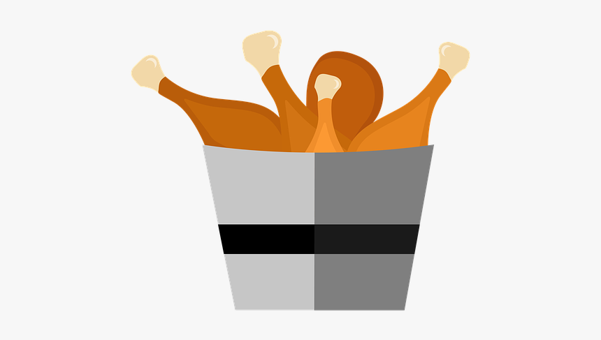 Fast, Food, Fried, Chicken, Legs, Lunch, Fast Food - Illustration, HD Png Download