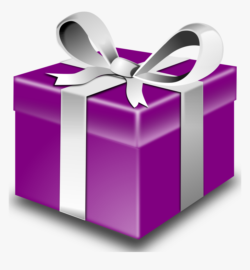 Svg Boxes Favor - Purple Present, HD Png Download