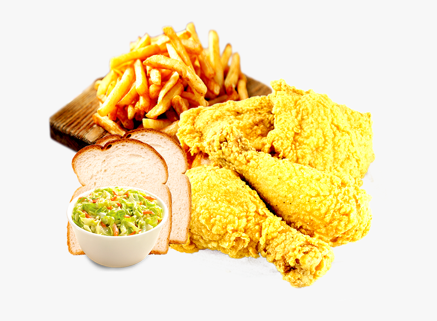 4pc Chicken Legs & Thighs - French Fries, HD Png Download