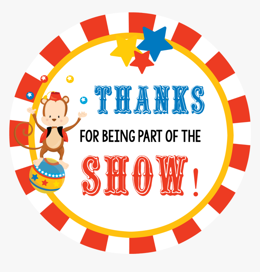 Circus Party Favor Tag, HD Png Download
