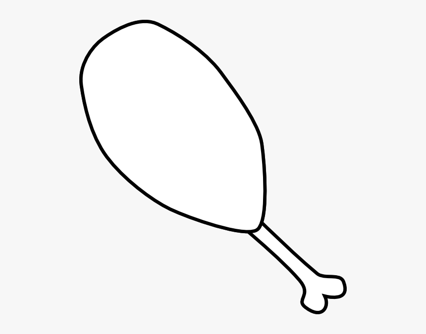 White Chicken Leg Clip Art At Vector Clip Art - Transparent White Chicken Leg, HD Png Download