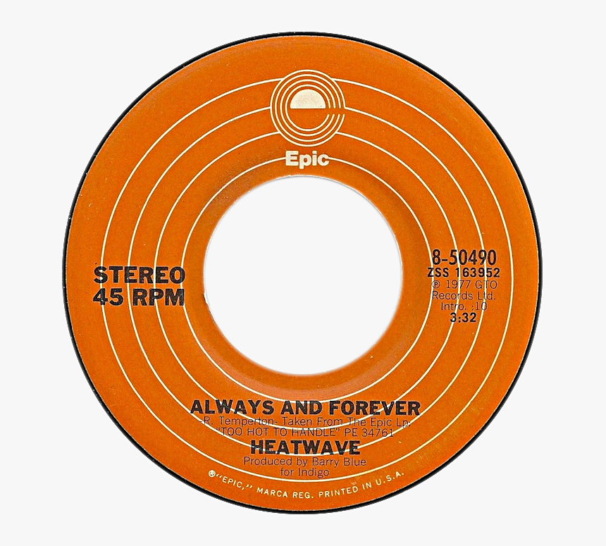 Always And Forever By Heatwave Us Vinyl Single - Dollar Emoticon, HD Png Download