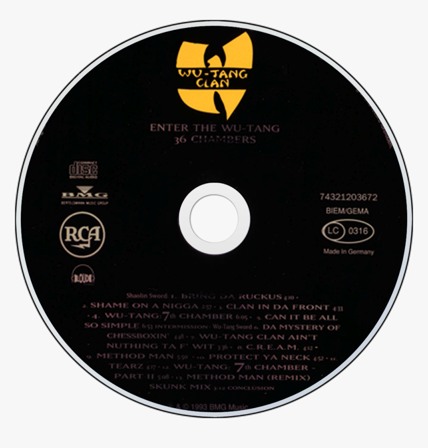 Enter The Wu Tang 36 Chambers Cd, HD Png Download