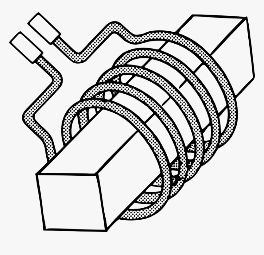 Line Art,angle,area - Inductor Photo In Black And White, HD Png Download