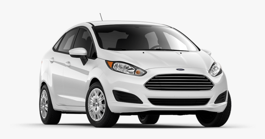 White 2019 Ford Fiesta On White - 2019 Ford Fiesta Sedan, HD Png Download