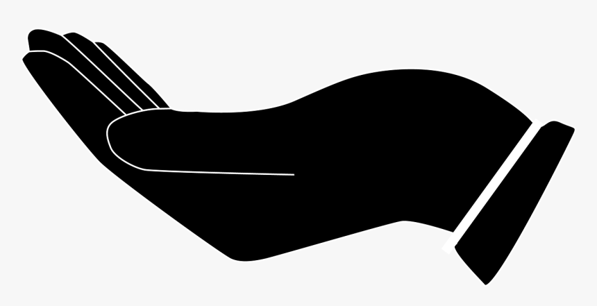 Silhouette Cupped Hand, HD Png Download