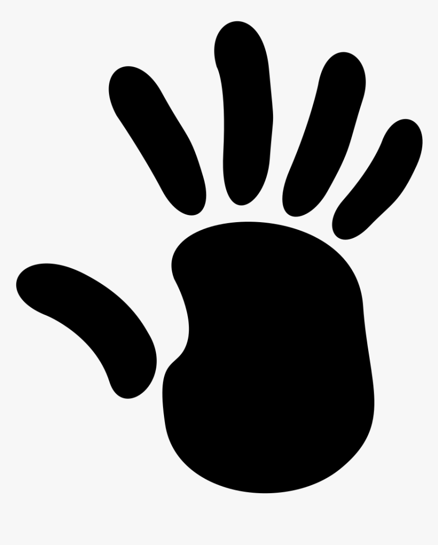 Right Handprint - Right Hand Cartoon, HD Png Download
