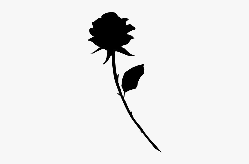 Rose Drawing Png Transparent Images - Silhouette, Png Download