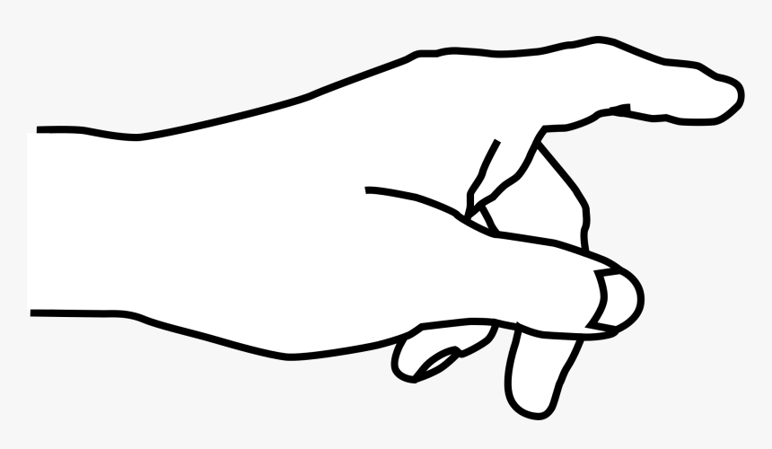 White Handprint Png, Transparent Png