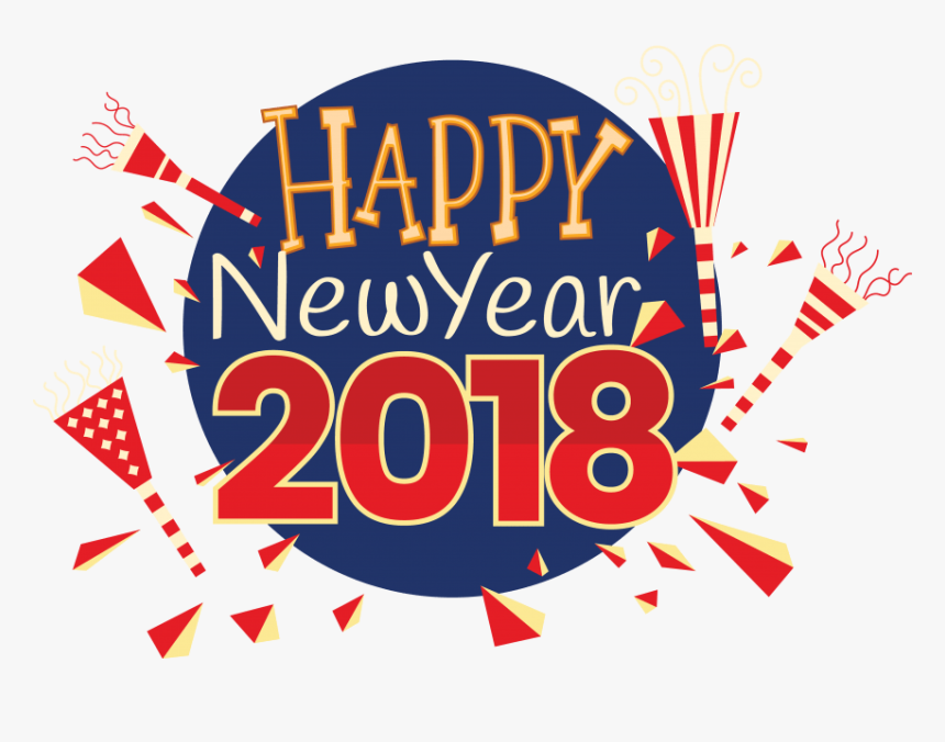 Happy New Year 2018 Png - Poster, Transparent Png