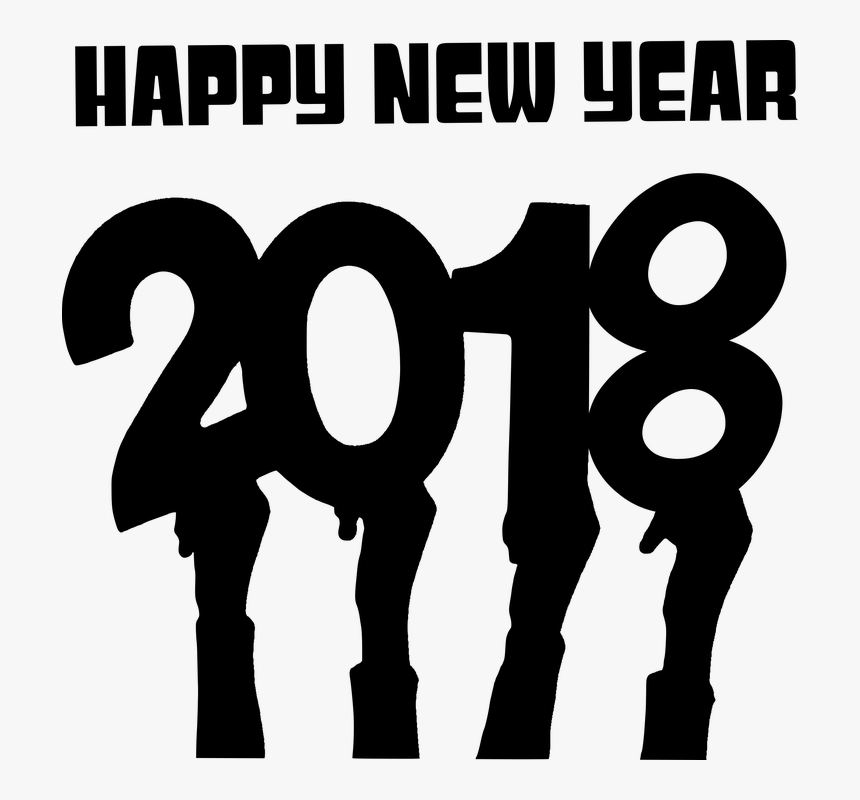 Happy New Year 2018 Hands - Happy New Year 2018 Png, Transparent Png