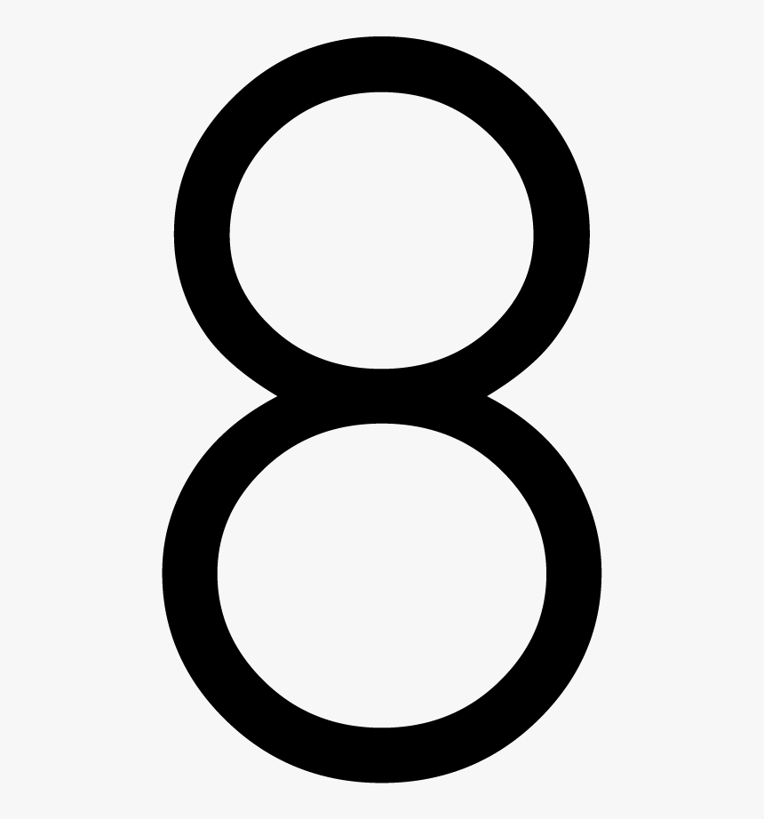 Number 8 Png - Circle, Transparent Png