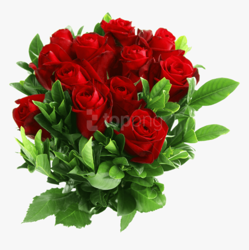 Red Rose Png Clipart - Rose Flower Bouquet Png, Transparent Png