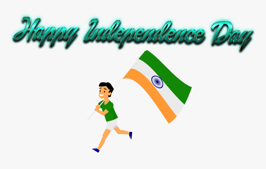 Independence Day 2018 Png File - Running, Transparent Png