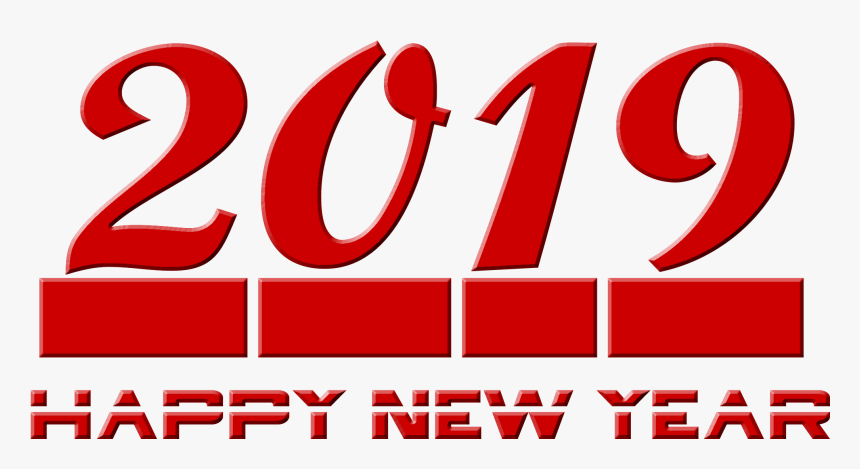 2019 Happy New Year Transparent Png - Graphic Design, Png Download