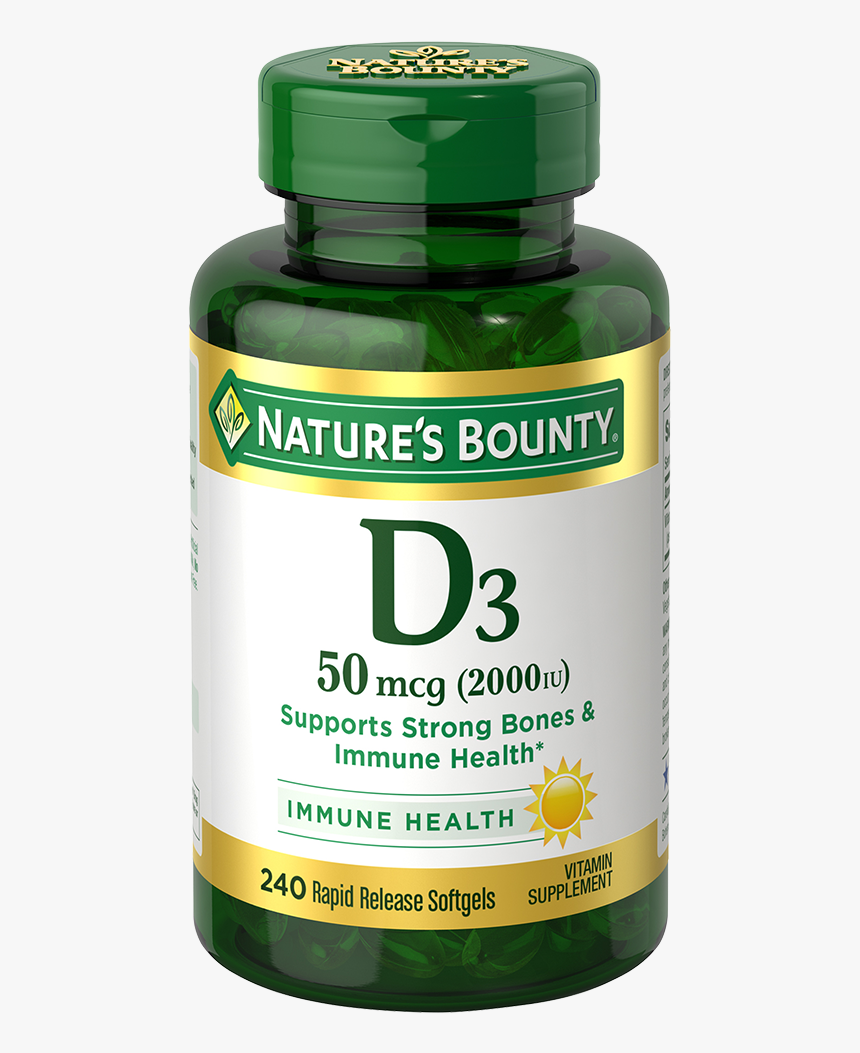 Vitamin D - Nature's Bounty Magnesium 400 Mg, HD Png Download