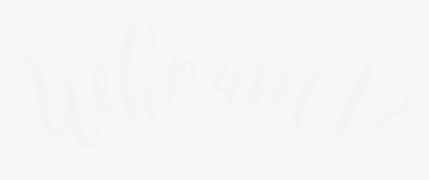 Who Am I Title - Calligraphy, HD Png Download