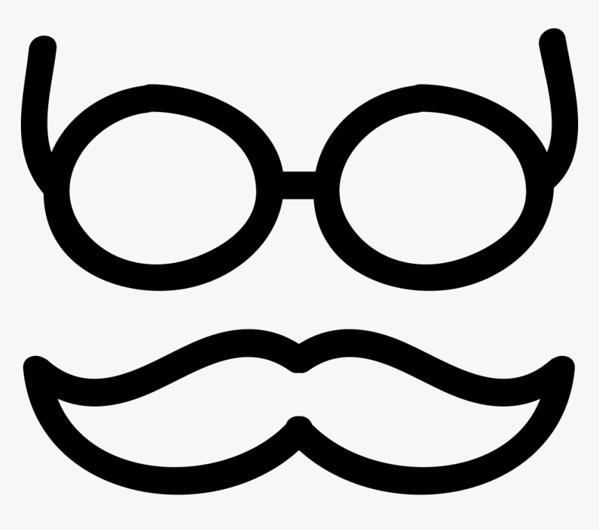 And Glasses Outlines Svg Png Icon Free - Edgar Social Media, Transparent Png