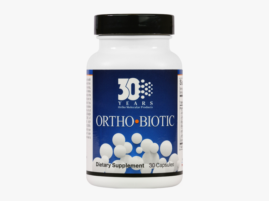 Orthobioticcapsules-30 30th - Ortho Biotic, HD Png Download