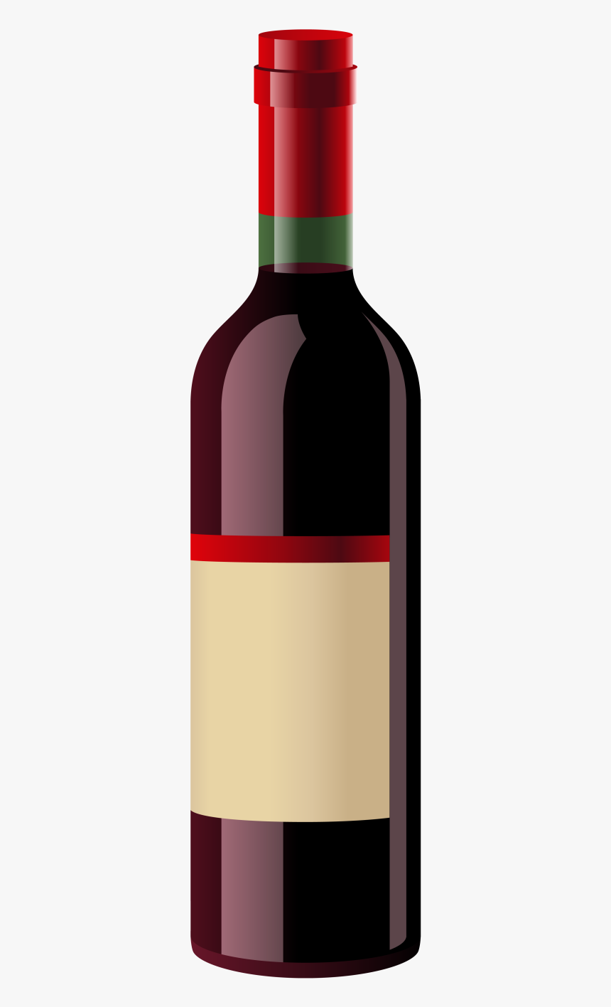 Red Wine Bottle Png, Transparent Png