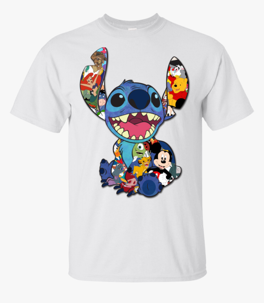 Stitch All Disney Characters Shirts, HD Png Download