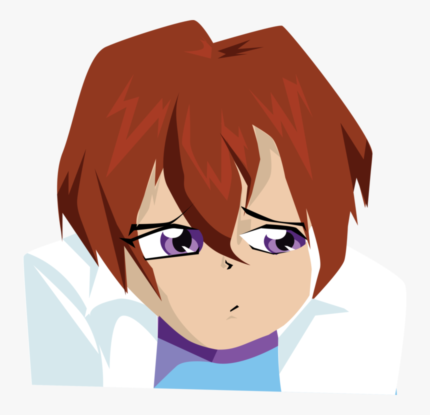 Art,eyelash,girl - Boy Cartoon Sad Png, Transparent Png